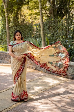 beige-saree-with-red-and-mint-embroidery-big-1